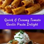 Creamy Tomato Garlic Pasta Recipe