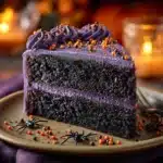 Spooky Black Velvet Halloween Cake Recipe