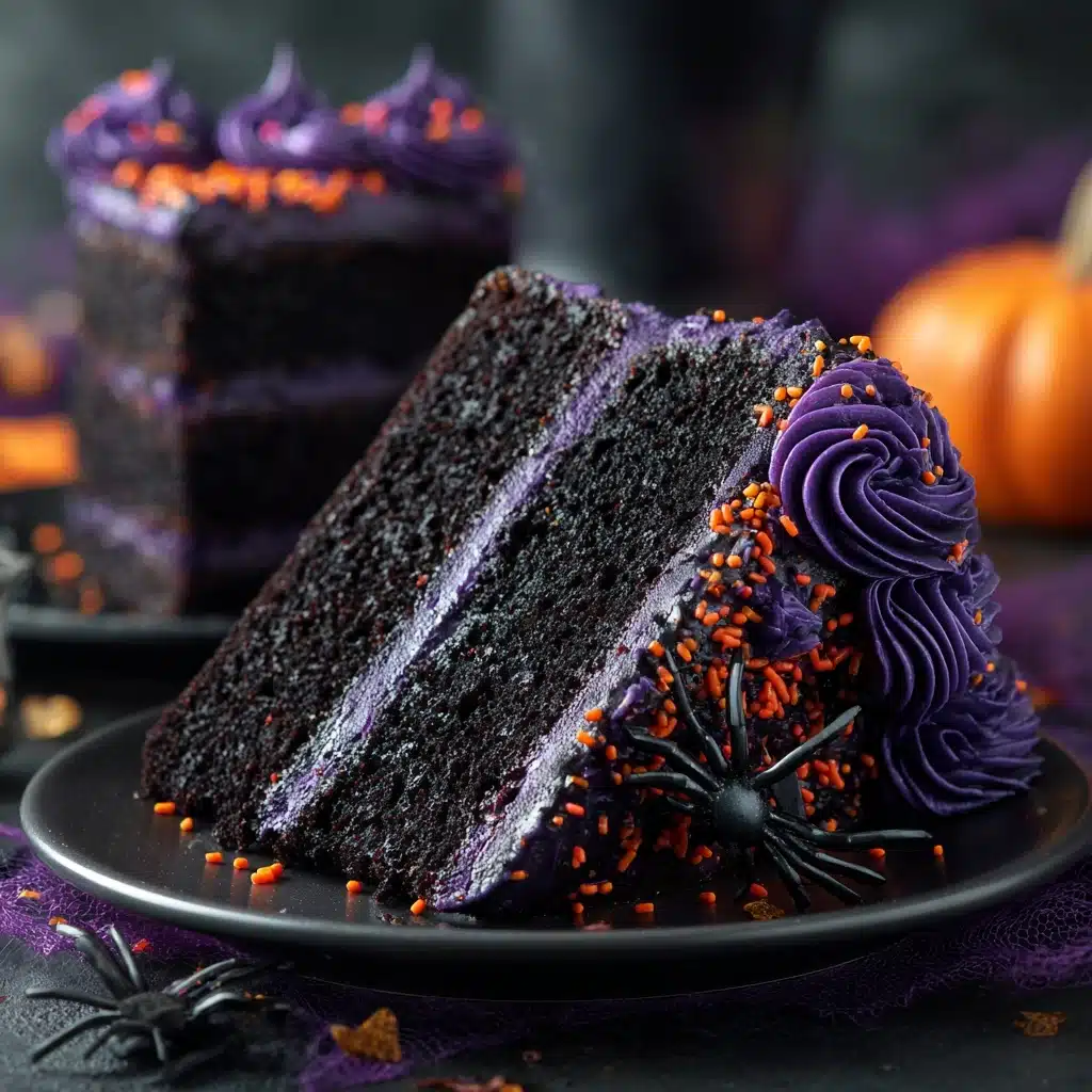 Spooky Black Velvet Halloween Cake Recipe - Recipe Image
