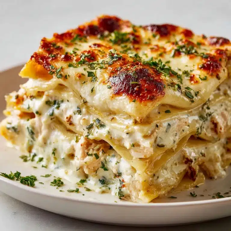 Cheesy Chicken Alfredo Lasagna Recipe