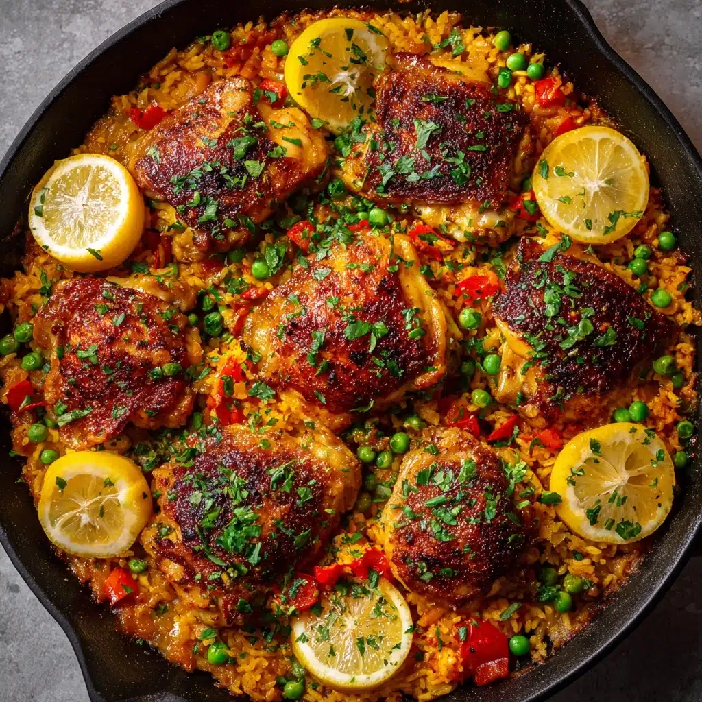 One Pan Spanish Chicken and Rice Recipe - Recipe Image