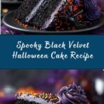 Spooky Black Velvet Halloween Cake Recipe