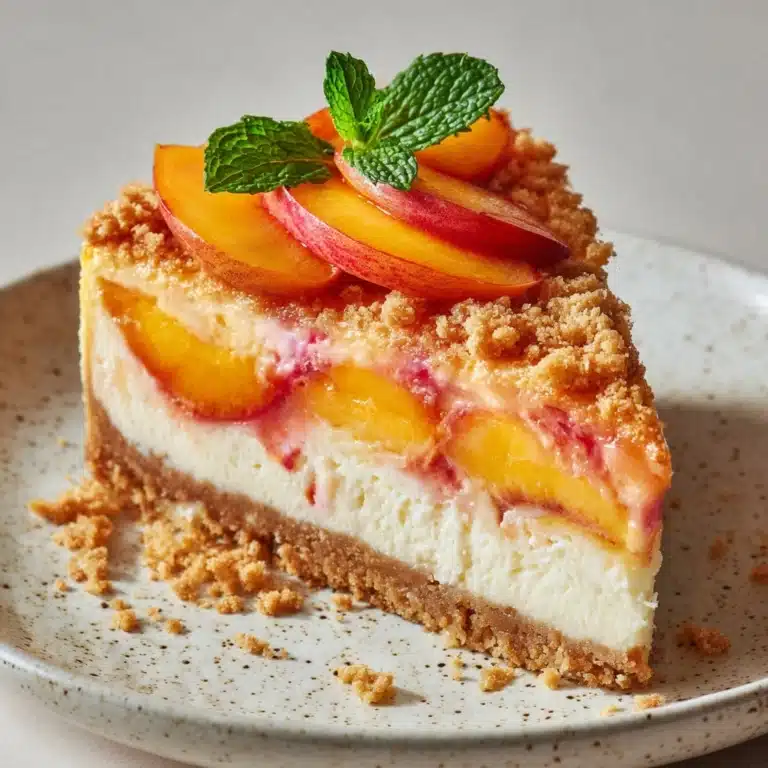 Peach Cobbler Cheesecake Recipe