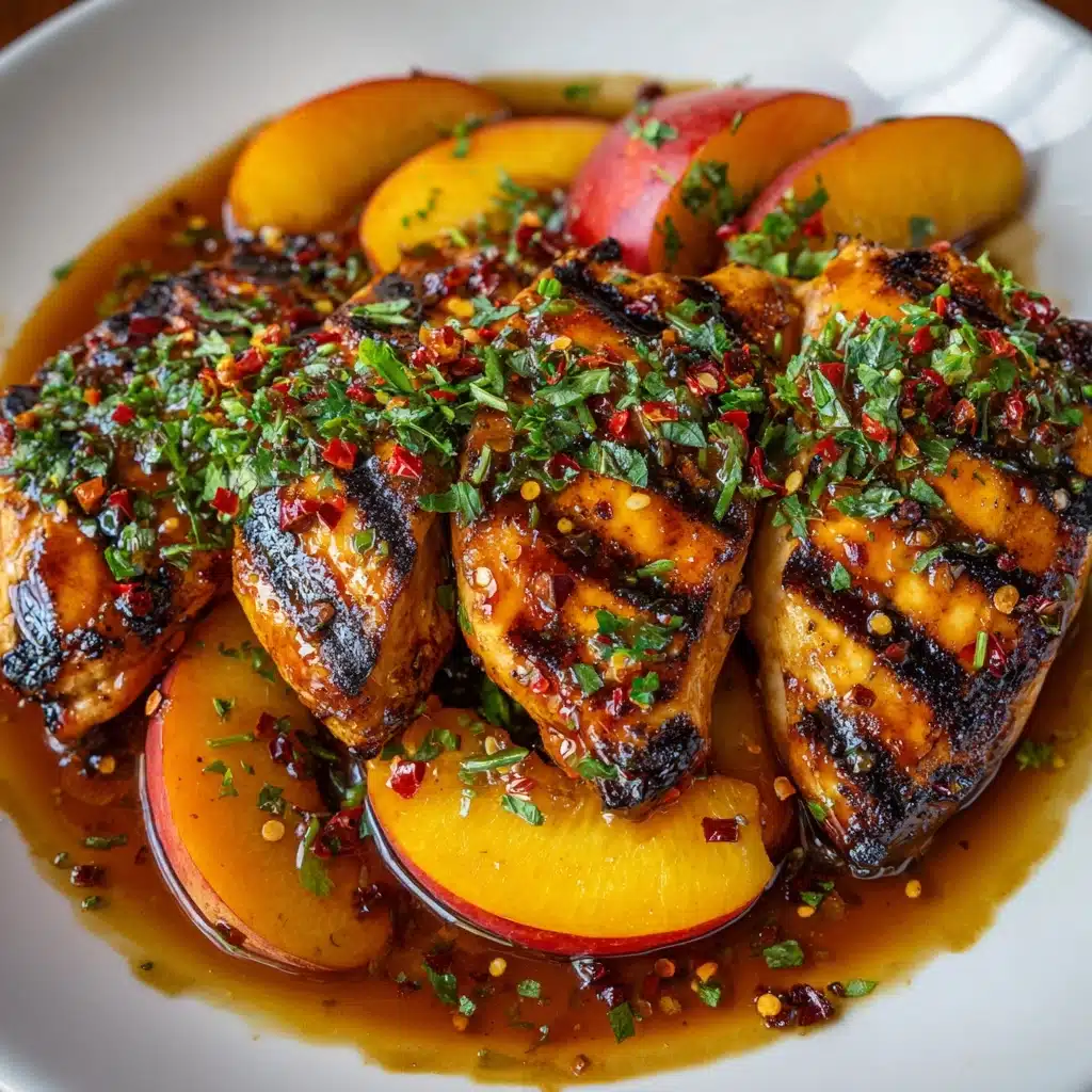 Grilled Chili Peach Chicken Recipe