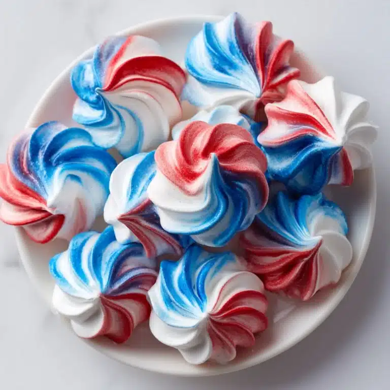Patriotic Meringue Kisses Recipe