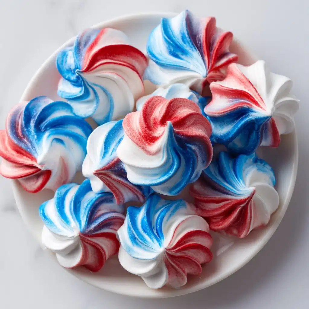 Patriotic Meringue Kisses Recipe