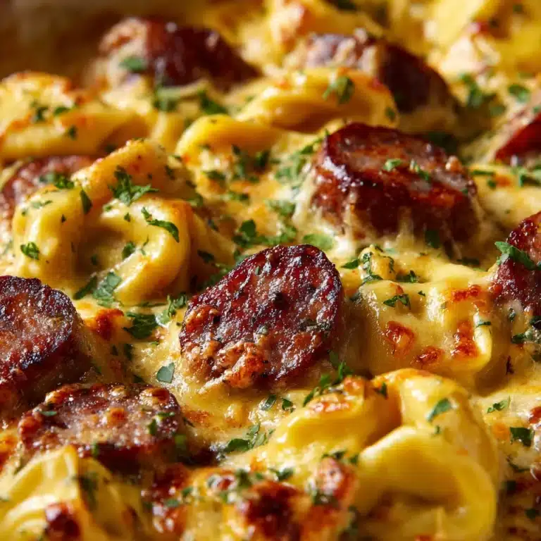 Crockpot Pierogi Casserole with Kielbasa Recipe