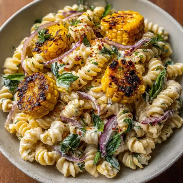 Creamy Street Corn Pasta Salad Recipe