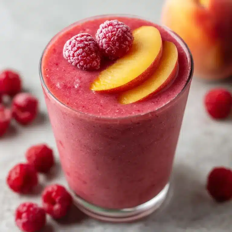 Raspberry Peach Smoothie Recipe
