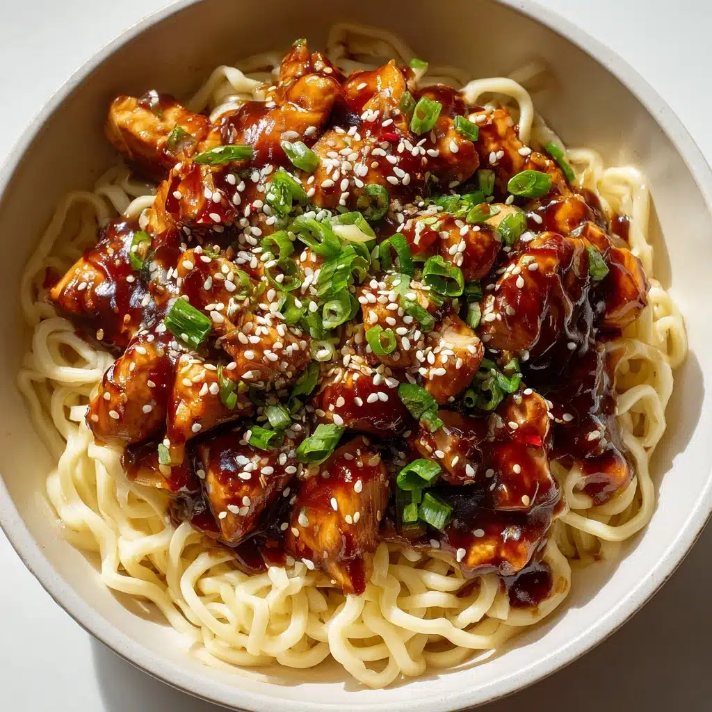 Kung Pao Chicken Noodles Recipe