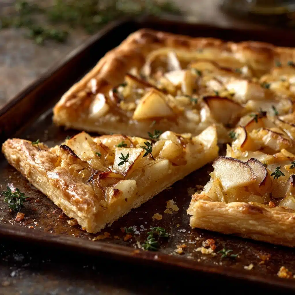 Caramelized Onion, Apple & Cheddar Tart Recipe