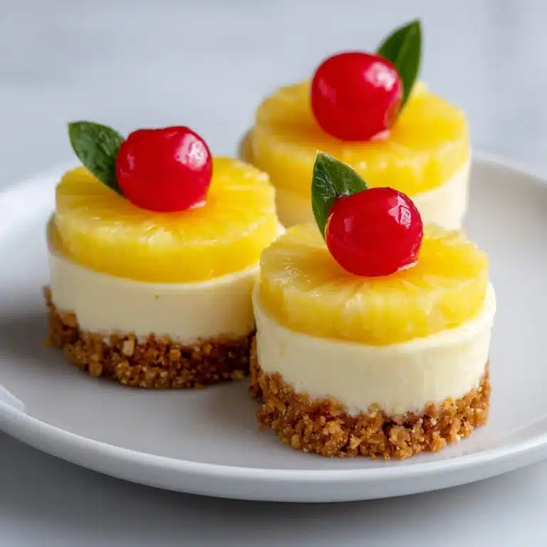 Mini Pineapple Upside-down Cheesecakes Recipe