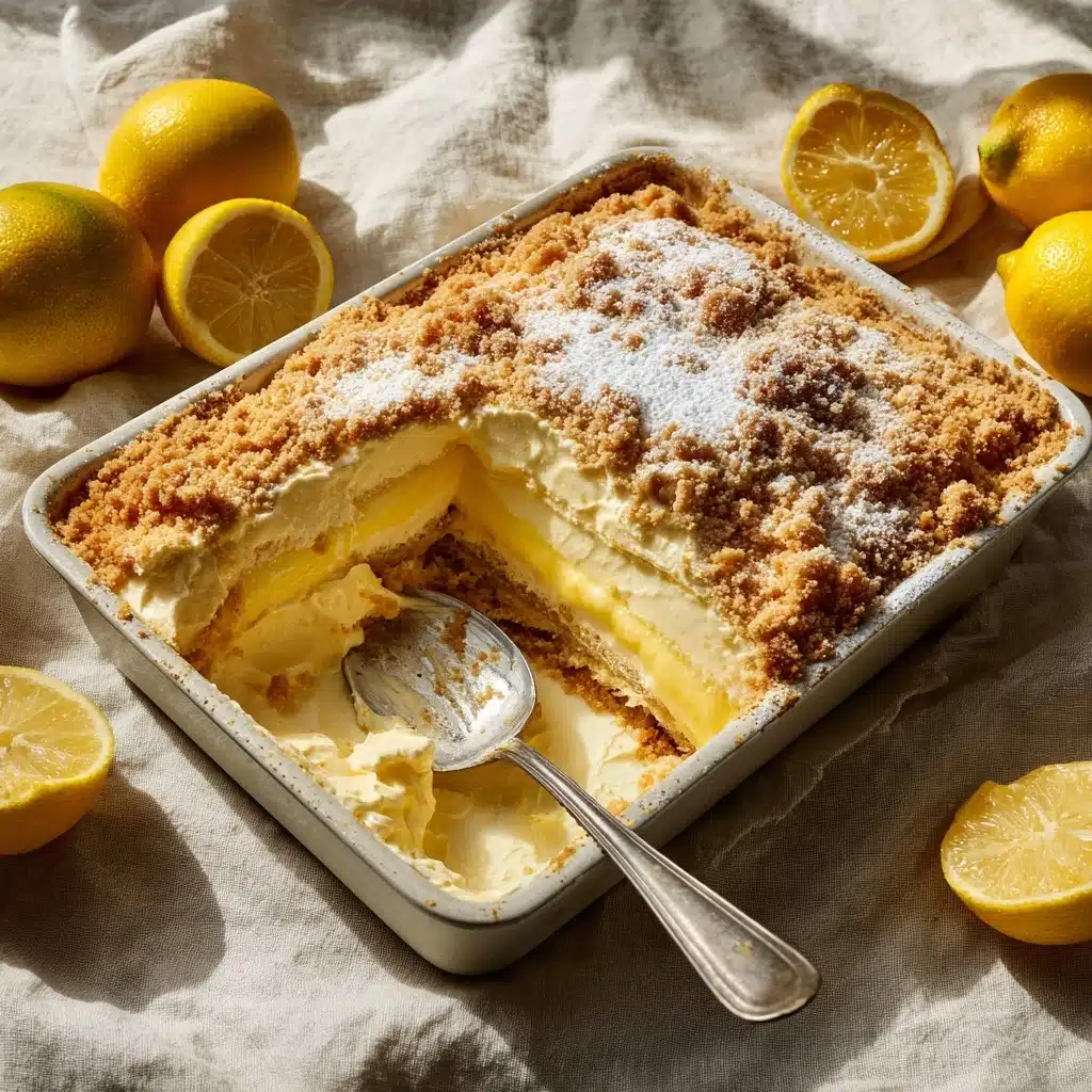 Lemon Cream Cheese Dump Cake Recipe
