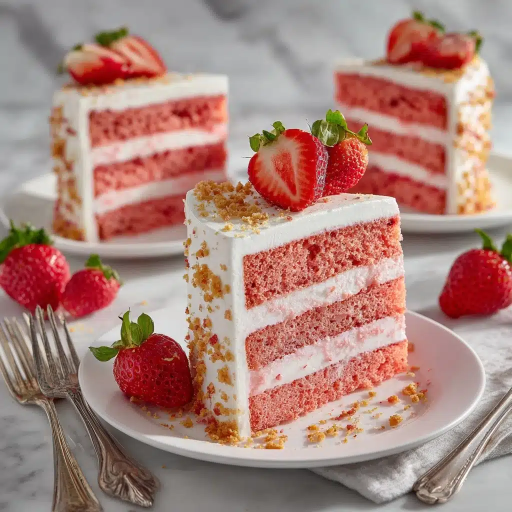 Strawberry Crunch Cake Recipe