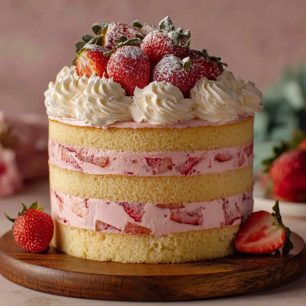 Best Strawberry Cake Ever Recipe - Recipe Image