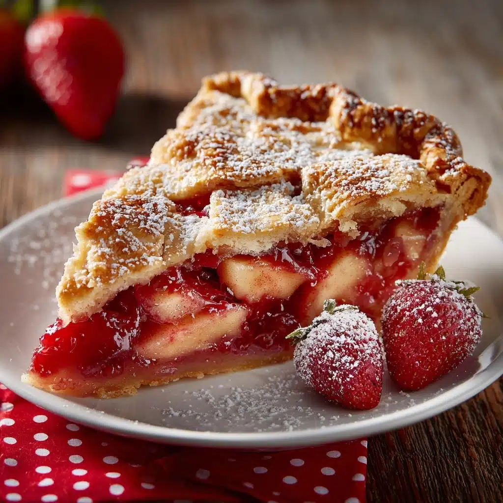 Strawberry Rhubarb Pie Recipe - Recipe Image