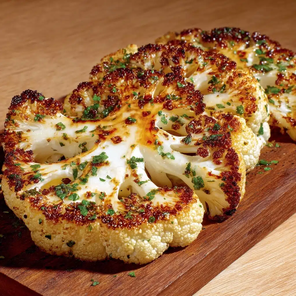 Cheesy Cauliflower Steaks Recipe - Recipe Image