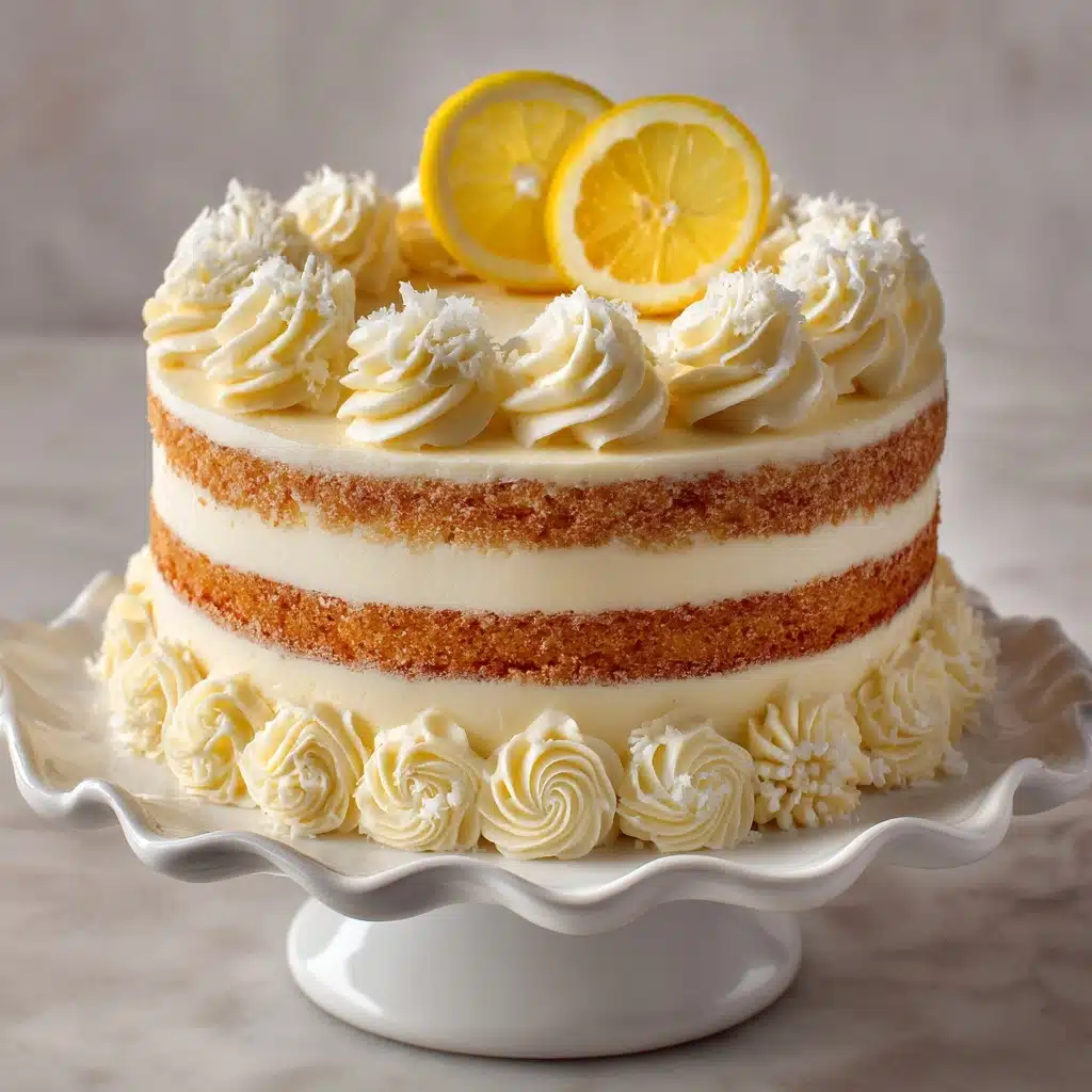 Italian Lemon Cream Cake Recipe - Recipe Image
