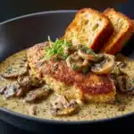 Creamy Brie Chicken & Mushrooms Recipe