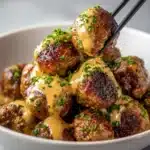 Korean BBQ Meatballs with Spicy Mayo Dip Recipe
