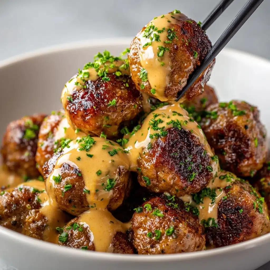 Korean BBQ Meatballs with Spicy Mayo Dip Recipe - Recipe Image
