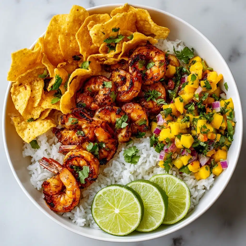Chili Lime Shrimp Bowls with Mango-Avocado Salsa Recipe - Recipe Image