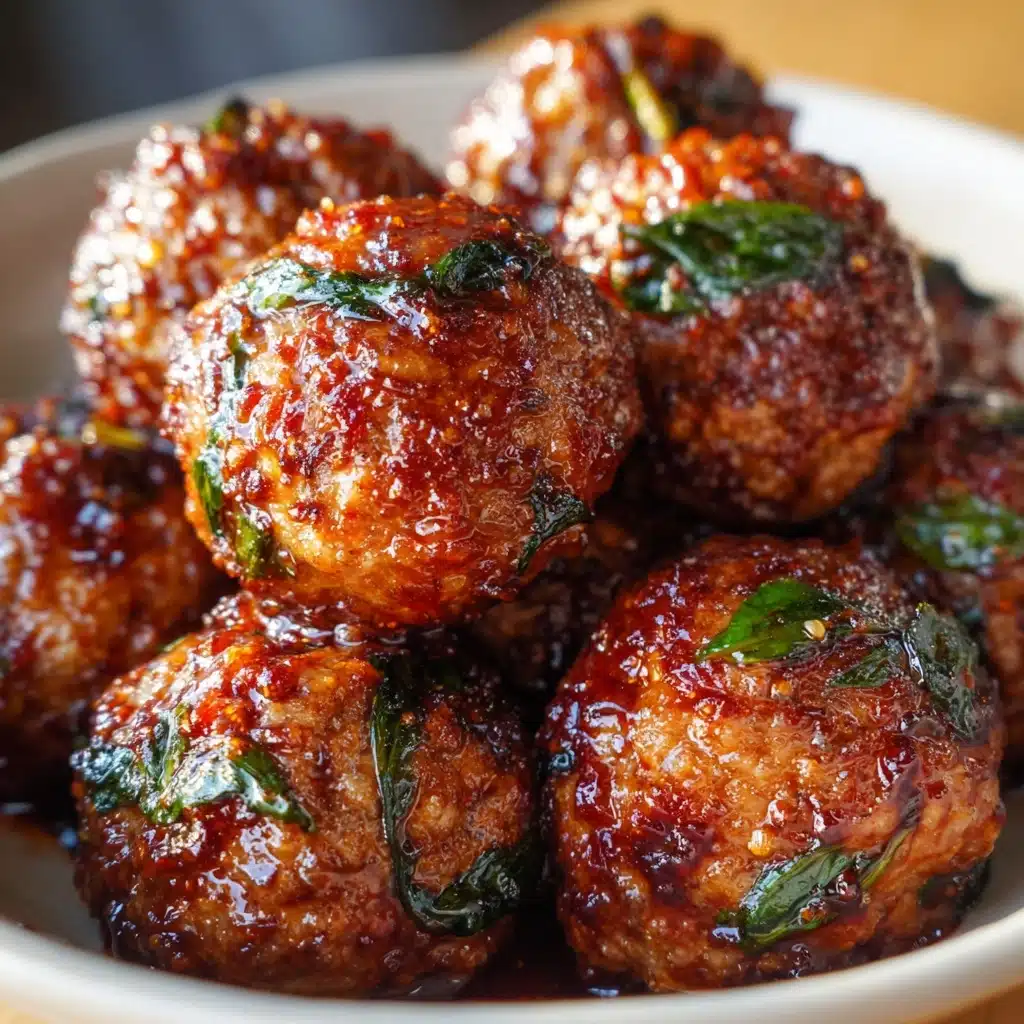 Baked Chicken Ricotta Meatballs with Spinach Recipe - Recipe Image