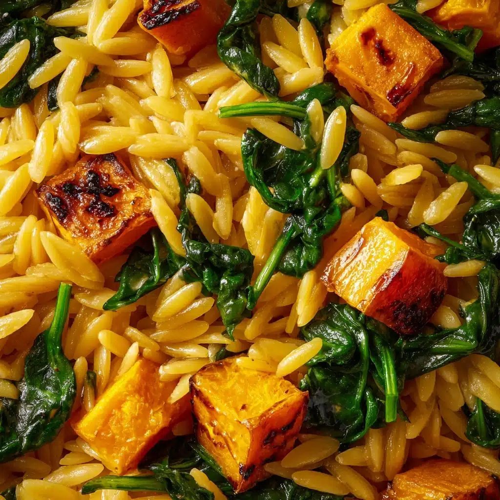 Orzo with Roasted Butternut Squash and Spinach Recipe - Recipe Image