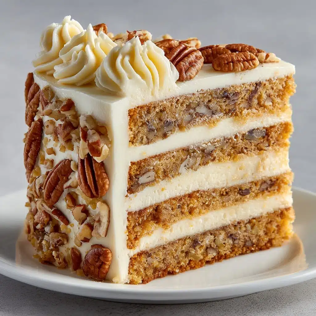 Romanian Walnut Buttercream Cake Recipe - Recipe Image