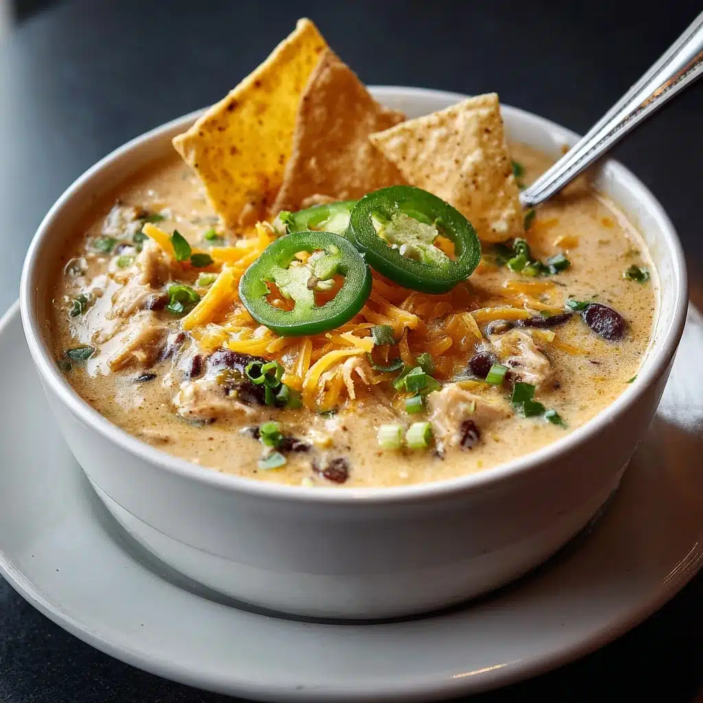 White Chicken Chili with Cream Cheese Recipe - Recipe Image