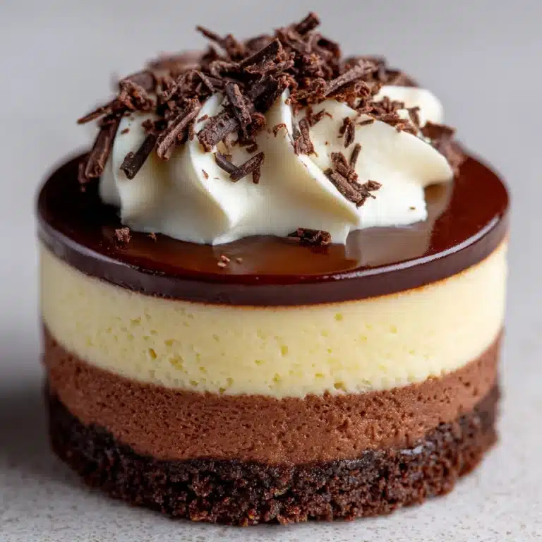 Mini Chocolate Layered Cheesecakes Recipe
