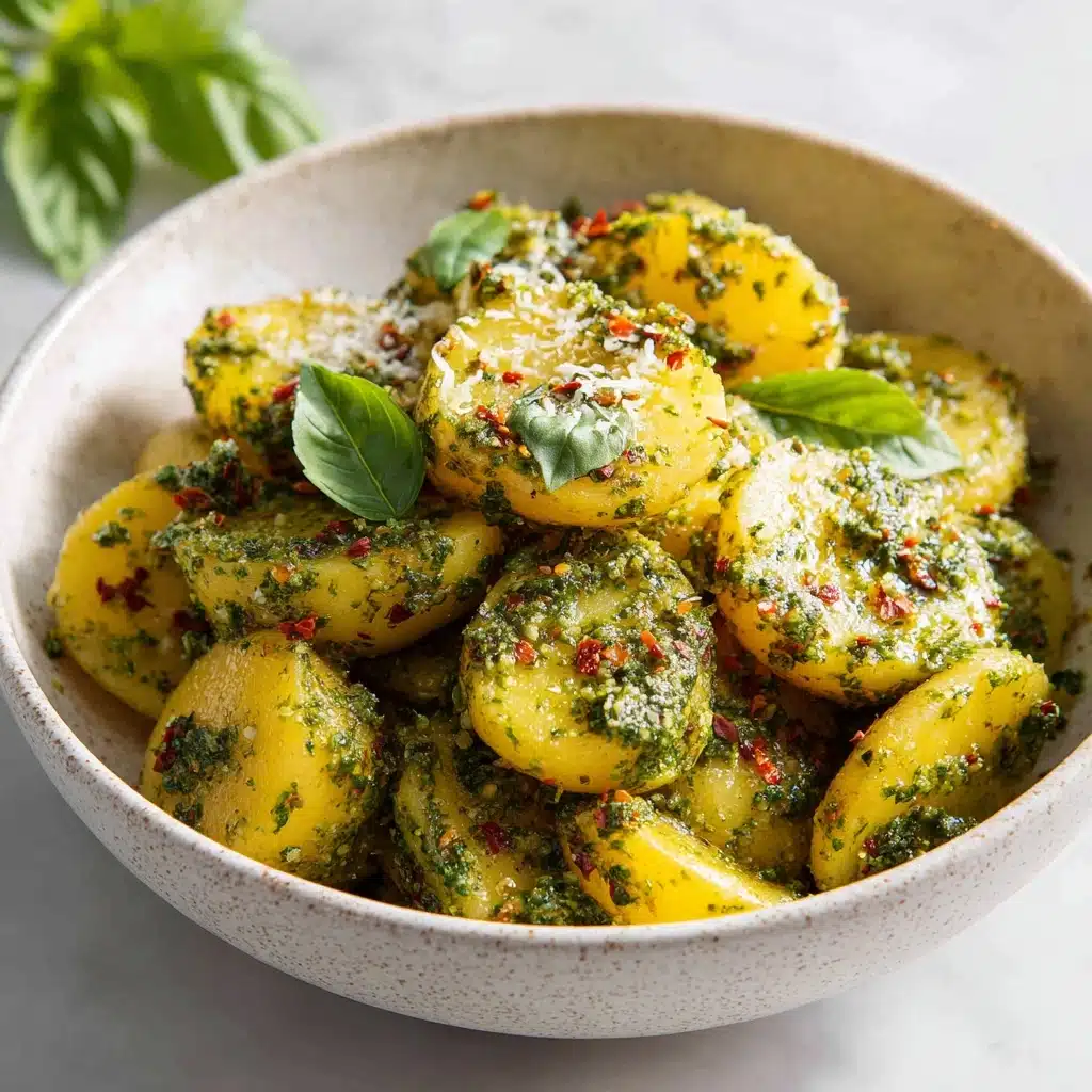 Garden Basil Pesto Potato Salad Recipe - Recipe Image
