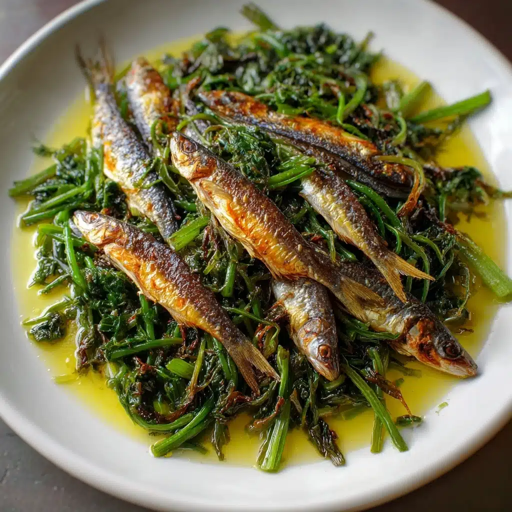 Fried Dace with Stir-Fried Greens Recipe - Recipe Image