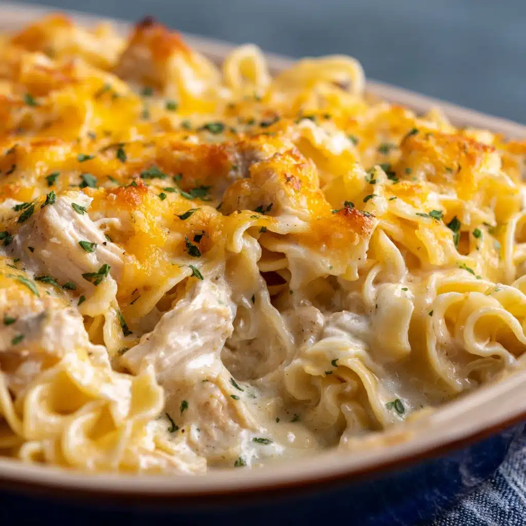 Cheesy Chicken Noodle Casserole Recipe - Recipe Image