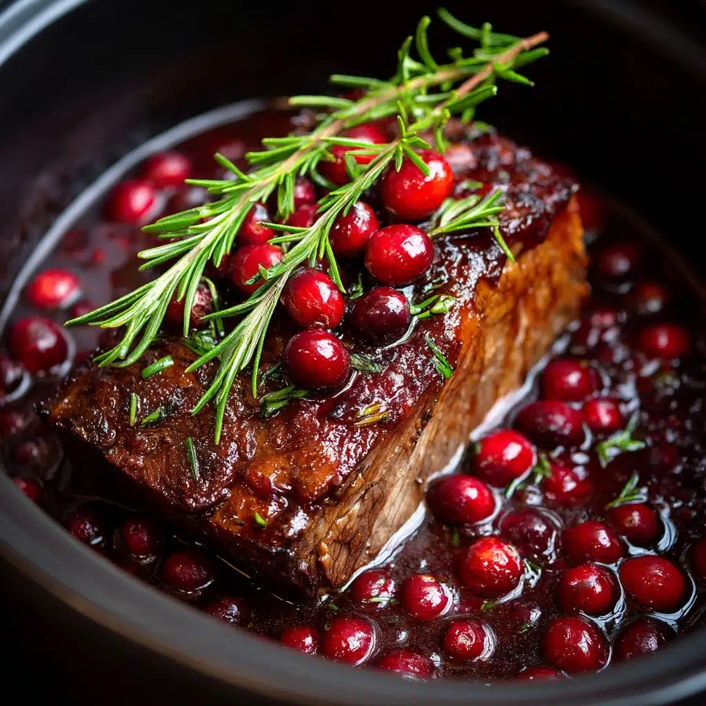 Cranberry Balsamic Roast Beef Recipe - Recipe Image
