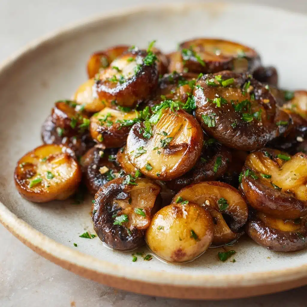 Garlic Butter Oyster Mushrooms Recipe - Recipe Image