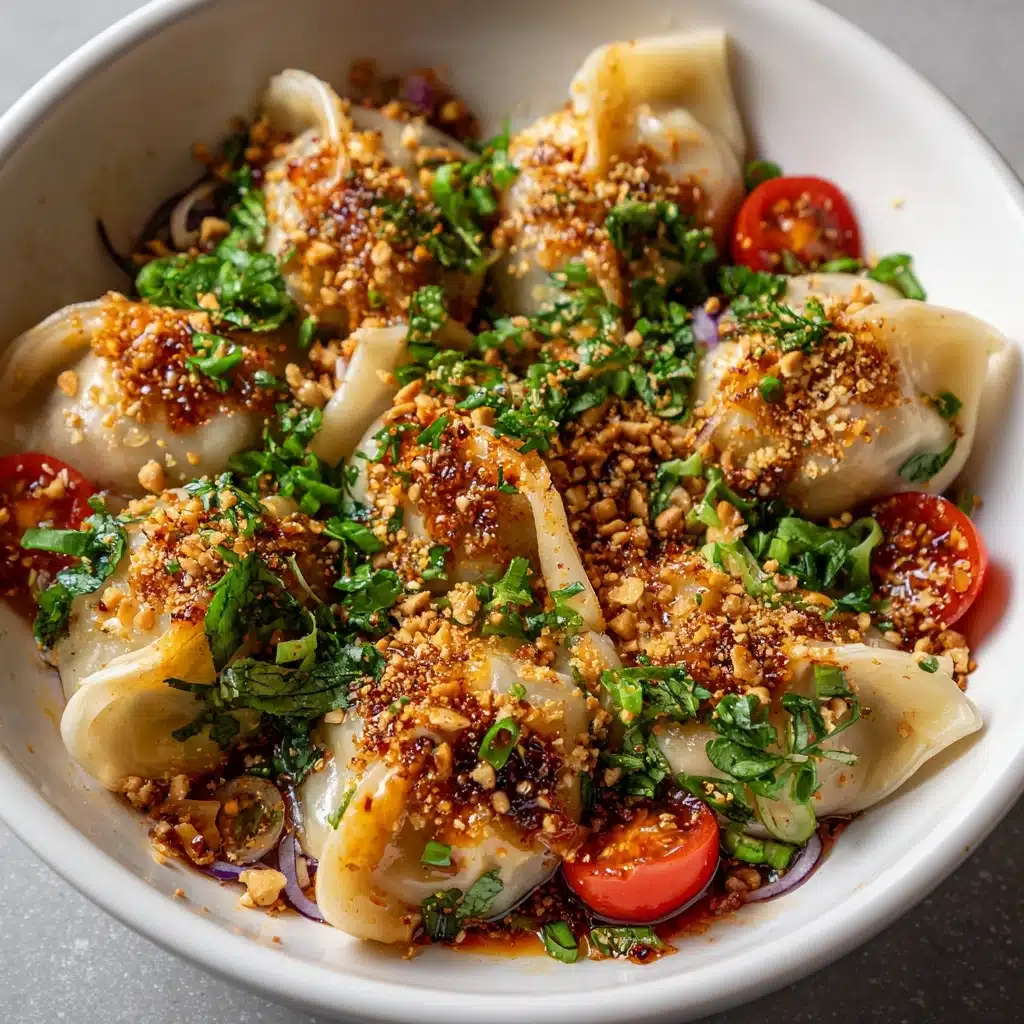 Viral Crispy Dumpling Salad Recipe - Recipe Image