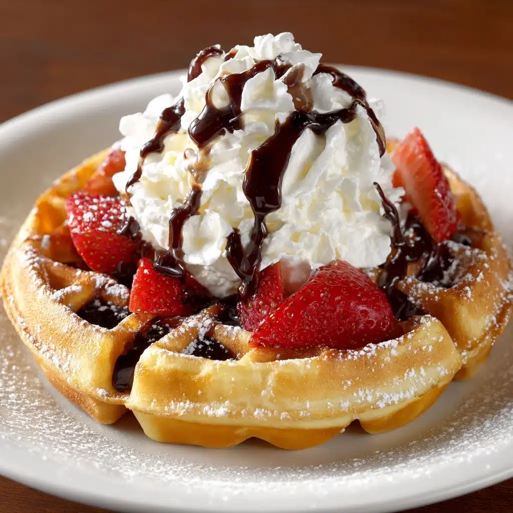 Cake Mix Waffles Recipe - Recipe Image