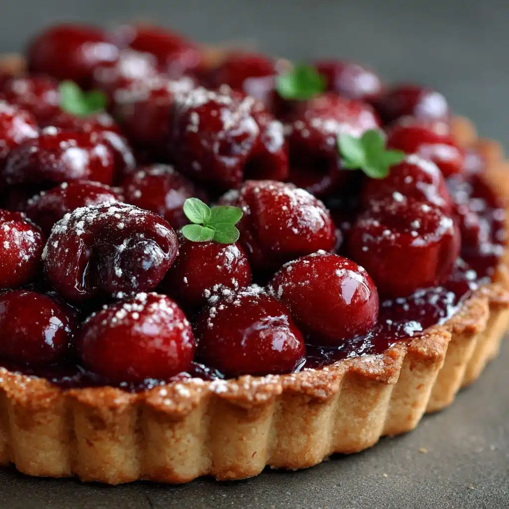 Sour Cherry Frangipane Tart Recipe - Recipe Image