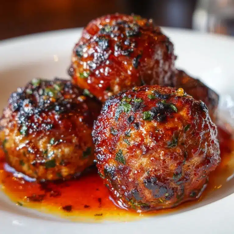 Honey Barbecue Chicken Meatballs Recipe