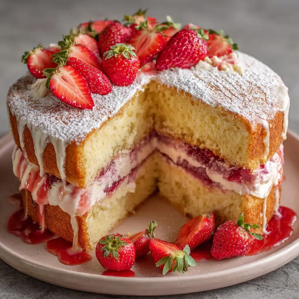 Strawberry Cheesecake Pound Cake Recipe - Recipe Image