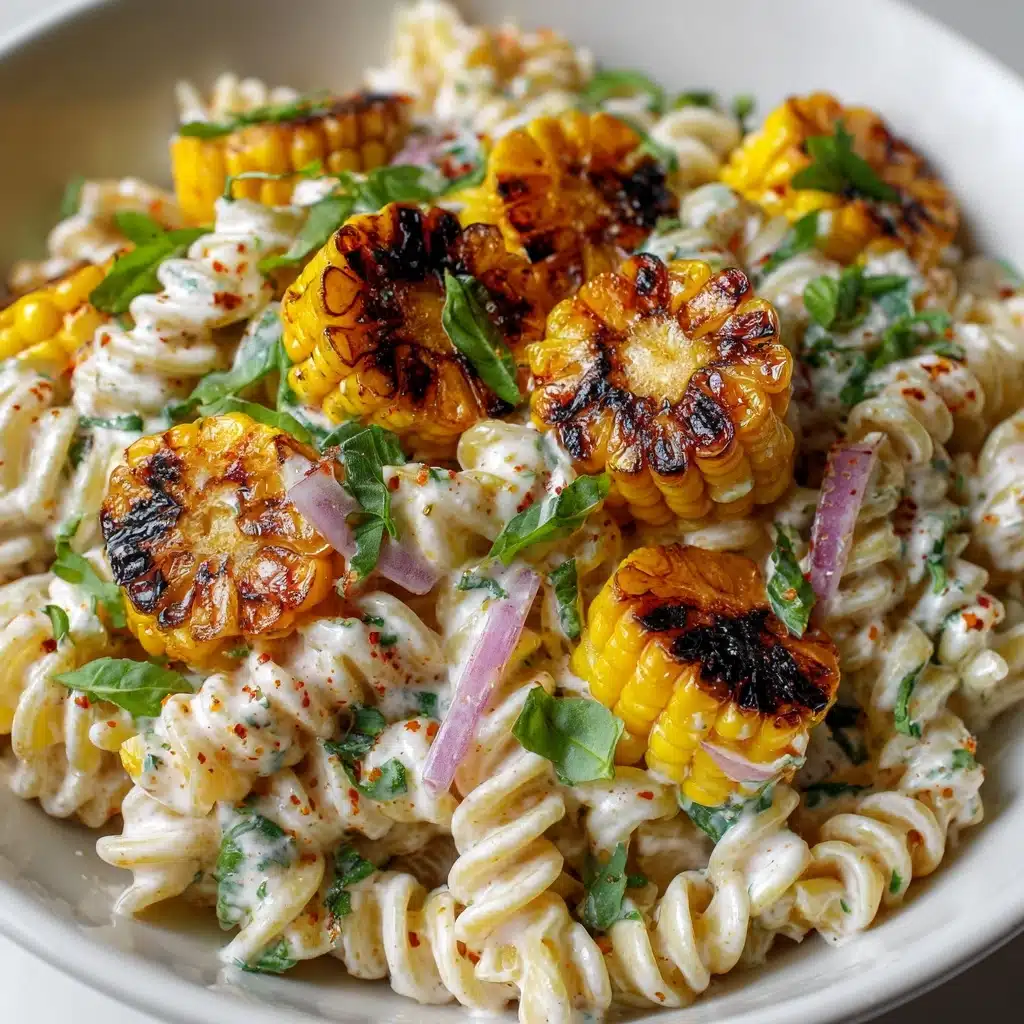 Creamy Street Corn Pasta Salad Recipe - Recipe Image