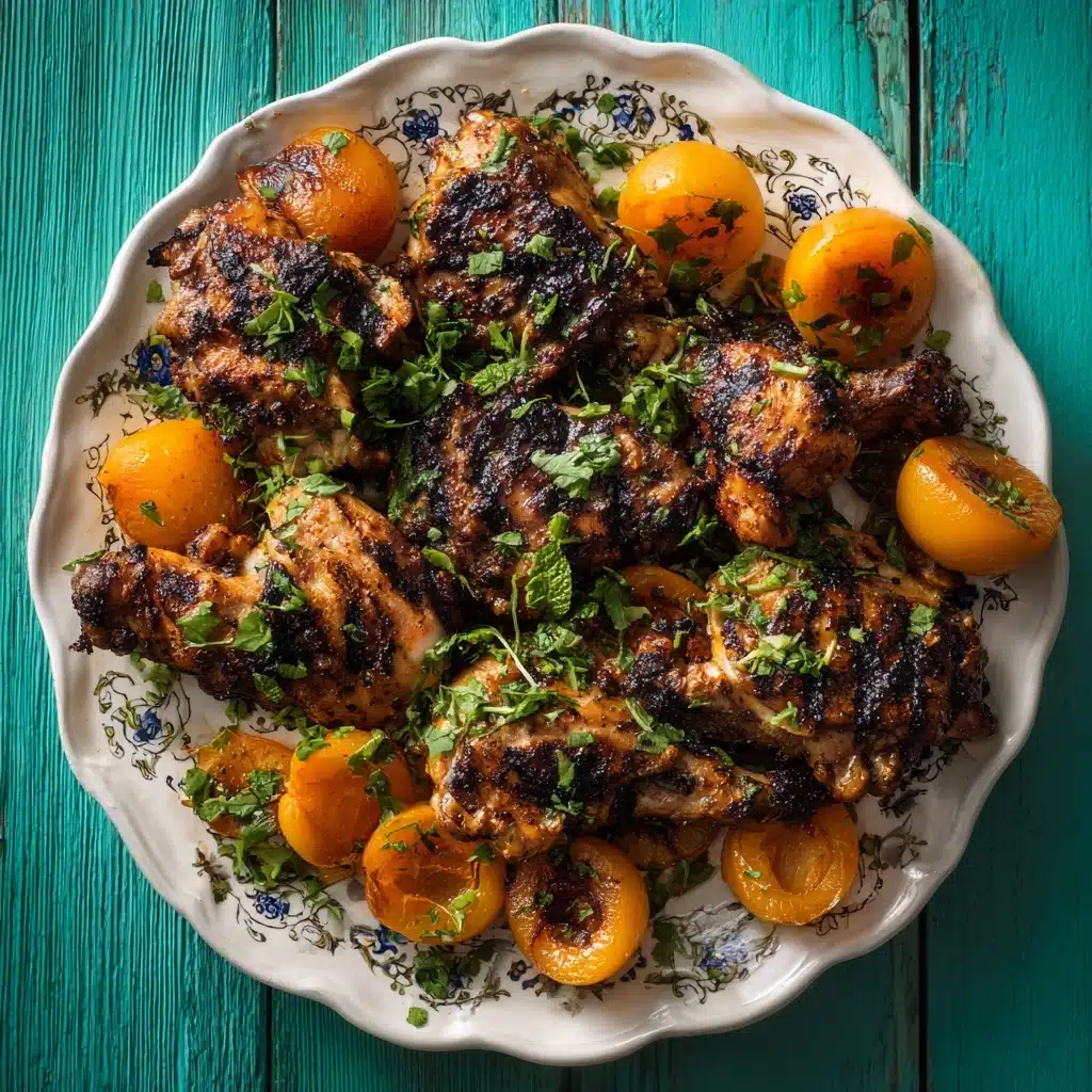 Moroccan Grilled Chicken With Apricots Recipe - Recipe Image