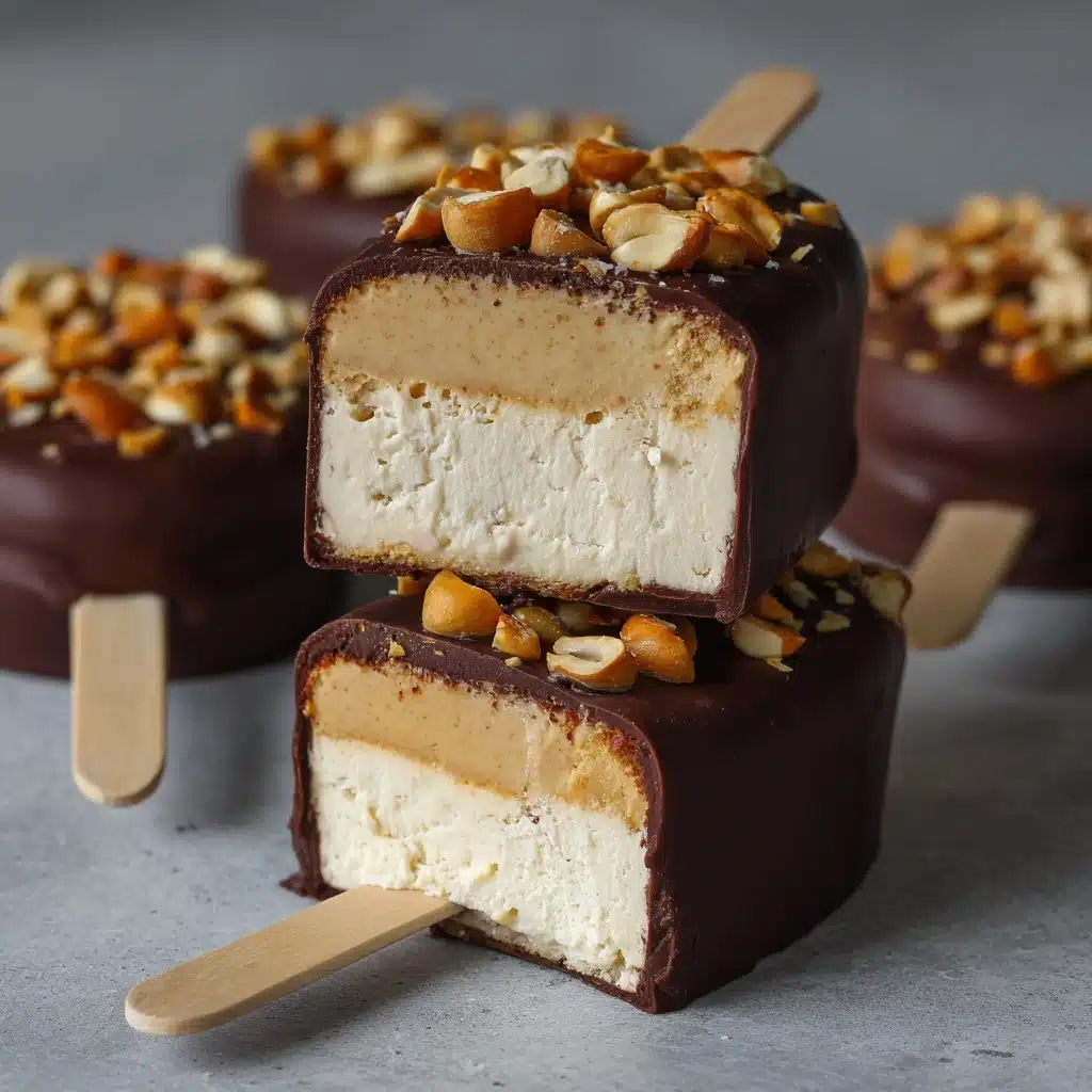 Frozen Peanut Butter Yogurt Bars Recipe - Recipe Image