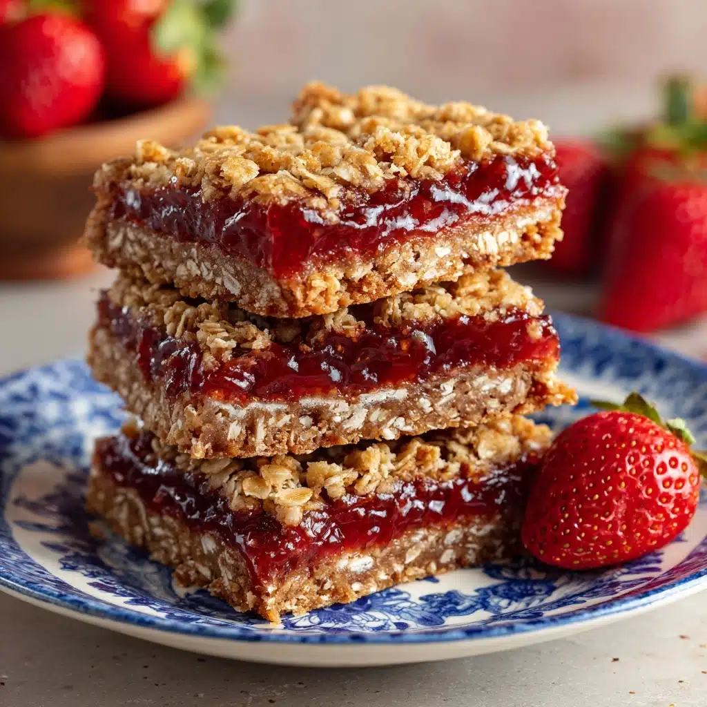 Strawberry Oatmeal Bars : Healthy, Fruity & Delicious Recipe - Recipe Image