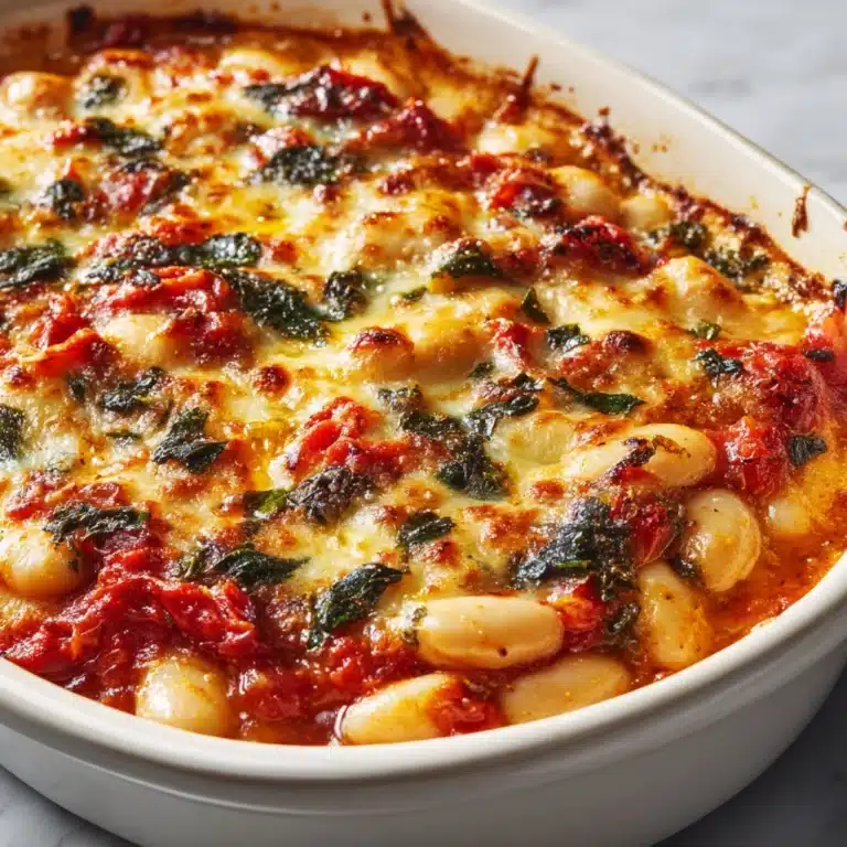 Cheesy White Bean Tomato Bake : A Hearty Delight Recipe