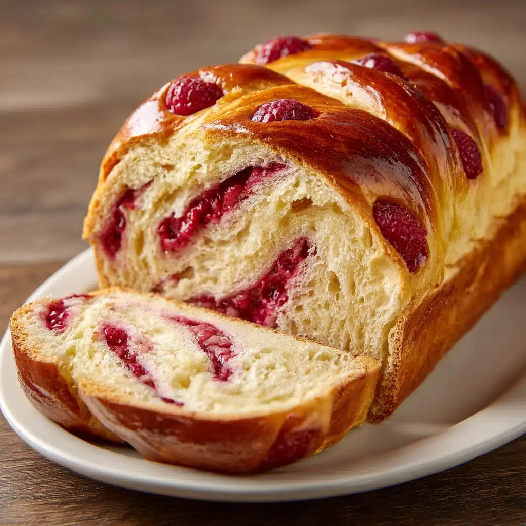 Raspberry Swirl Brioche Loaf Recipe