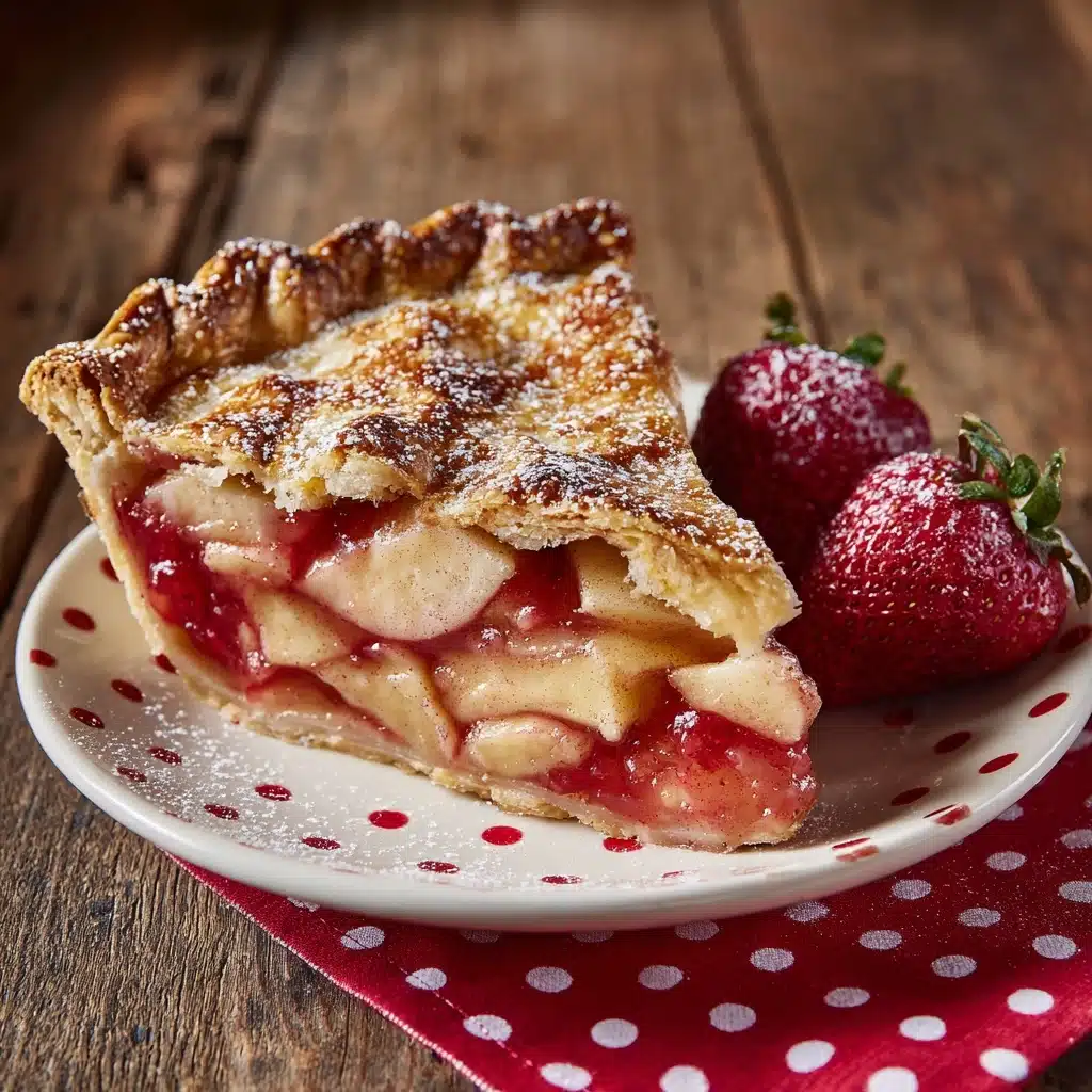 Strawberry Rhubarb Pie Recipe - Recipe Image