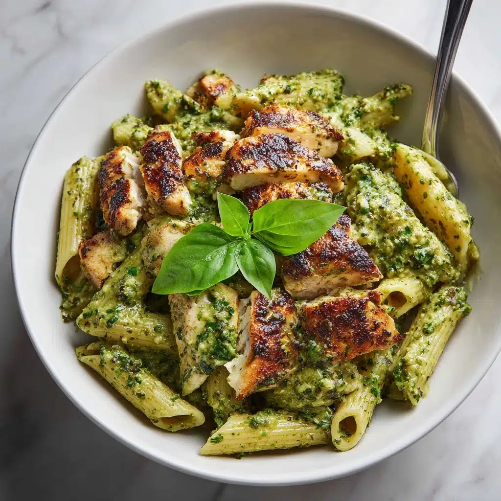 Creamy Chicken Pesto Pasta Recipe - Recipe Image