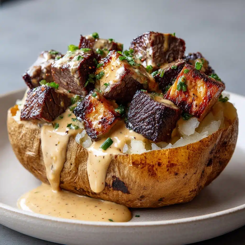 Loaded Baked Potato with Steak Bites Recipe
